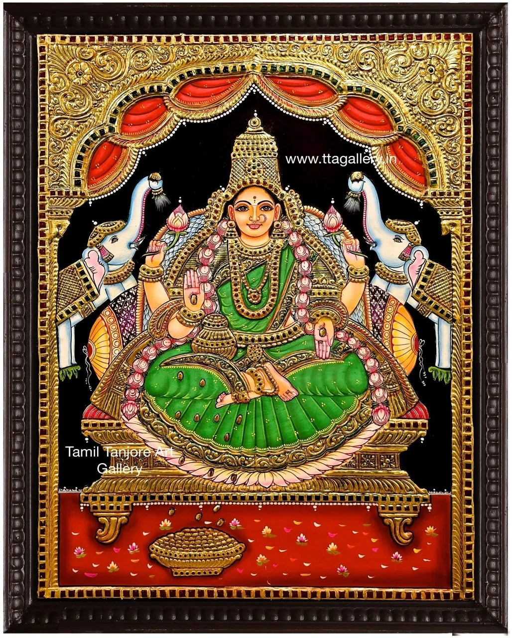 Gajalakshmi Traditional Tanjore Painting