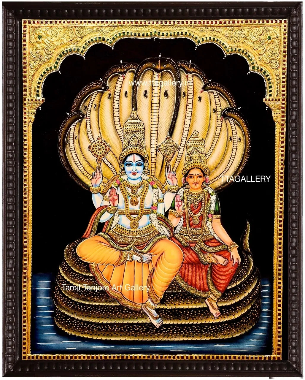 Lakshmi Naryana Traditonal Tanjore Painting