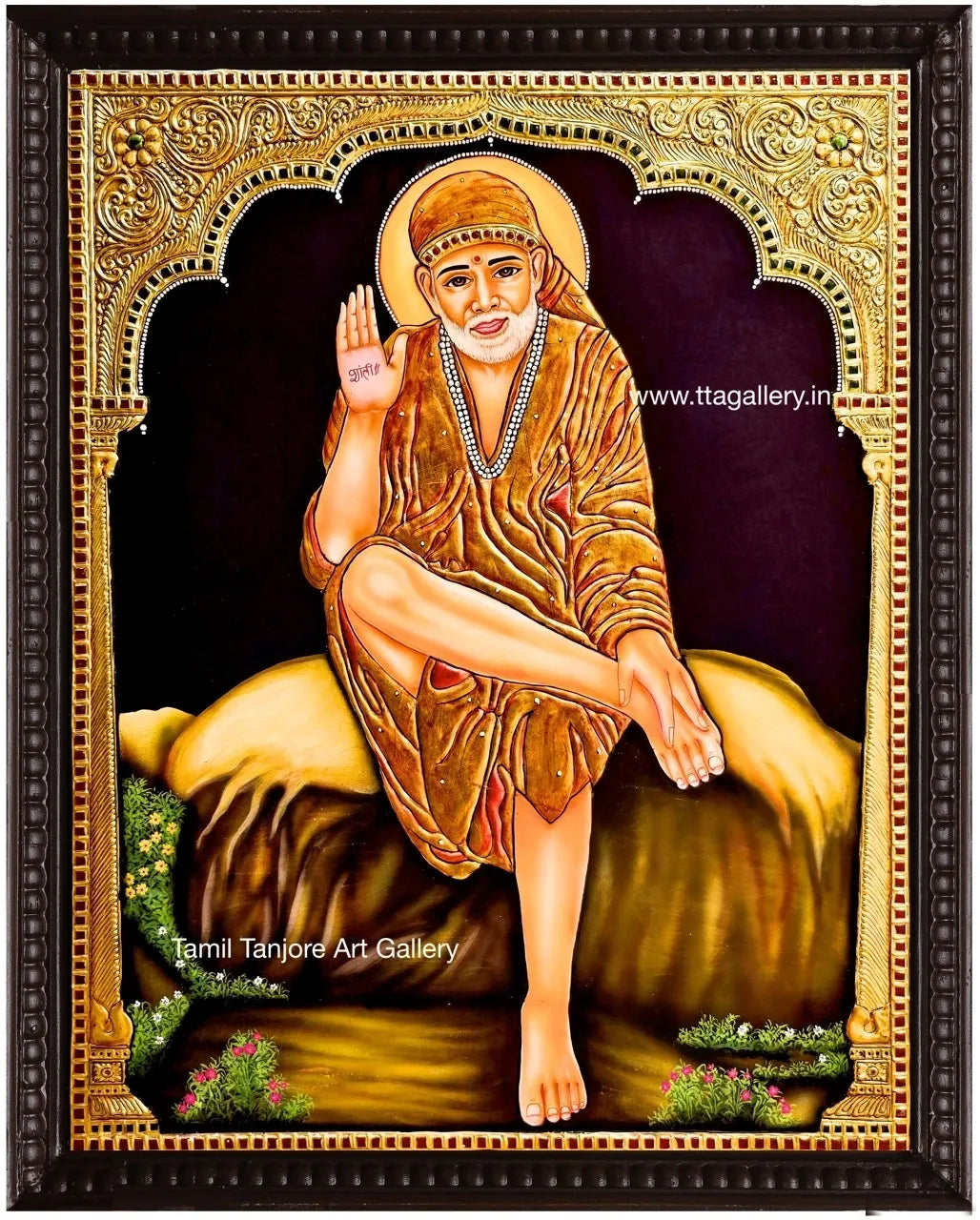 Saibaba Traditonal Tanjore Painting