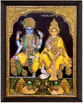 Vishnu Lakshmi Traditonal Tanjore Painting