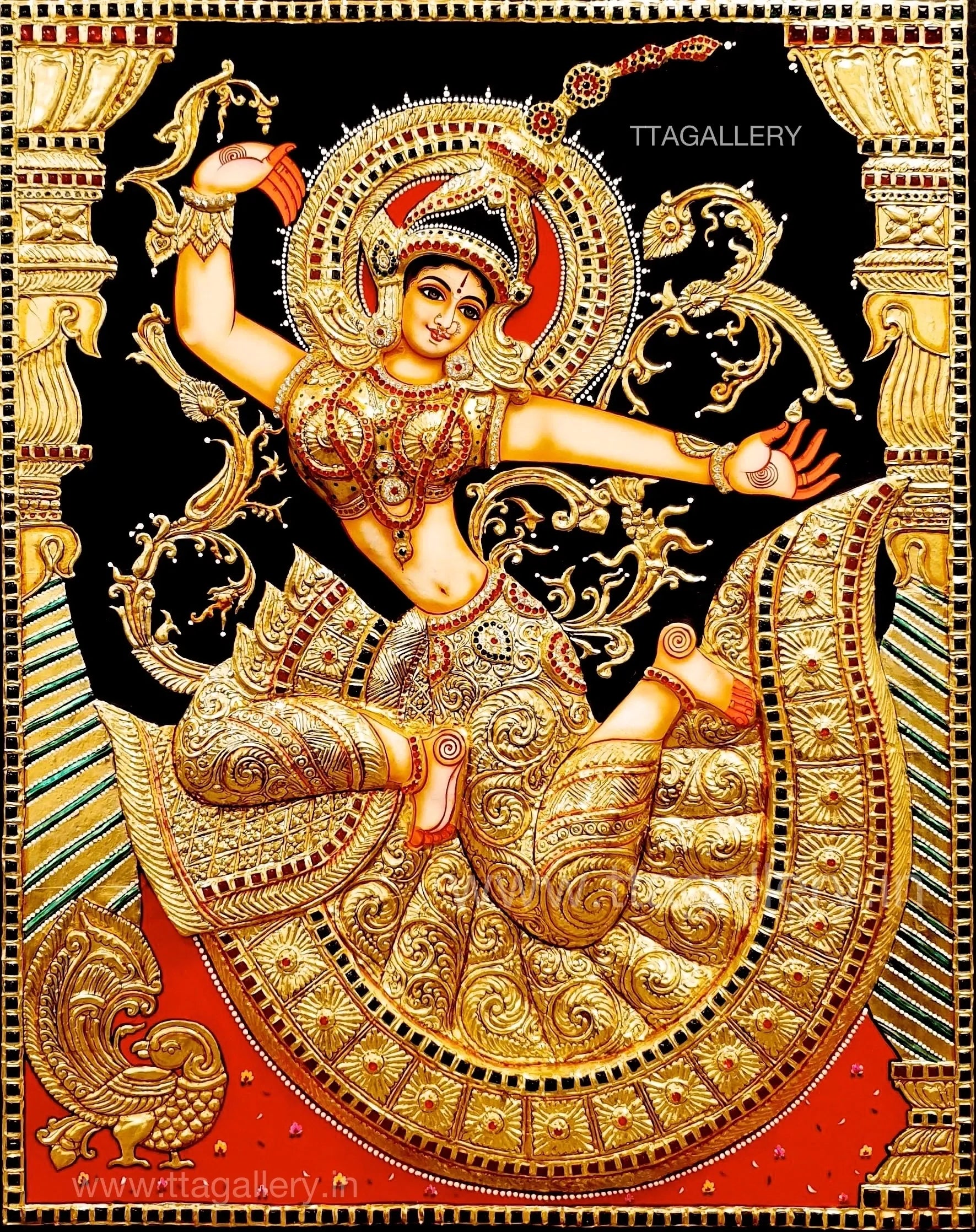 3D Indonesia Seetha Tanjore Painting