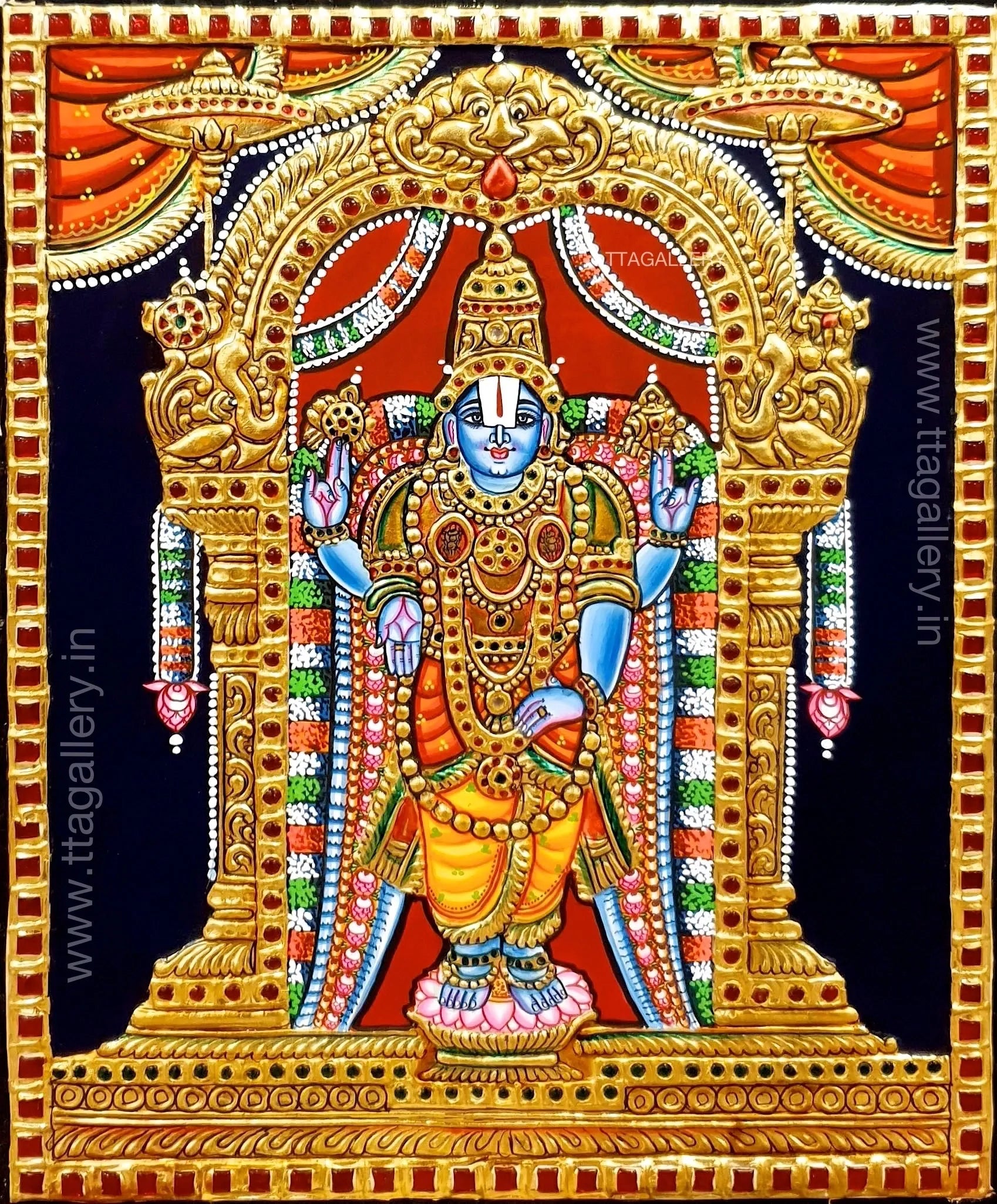 Vishnu Tanjore Painting