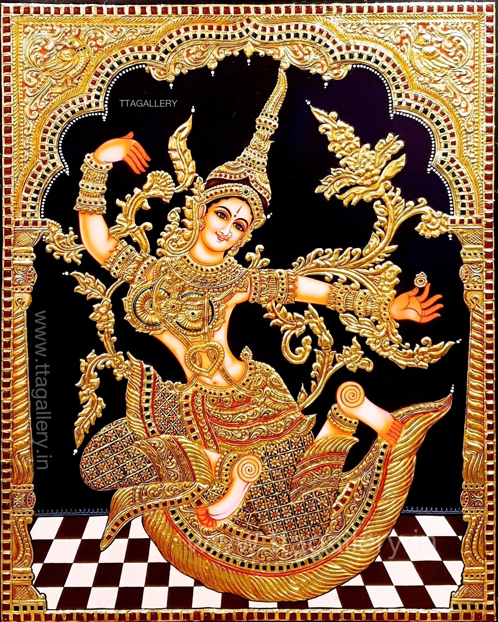 Indonesia Sita Tanjore Painting