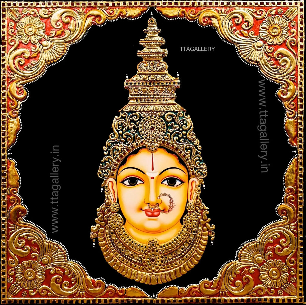 Lakshmi Face Tanjore Painting