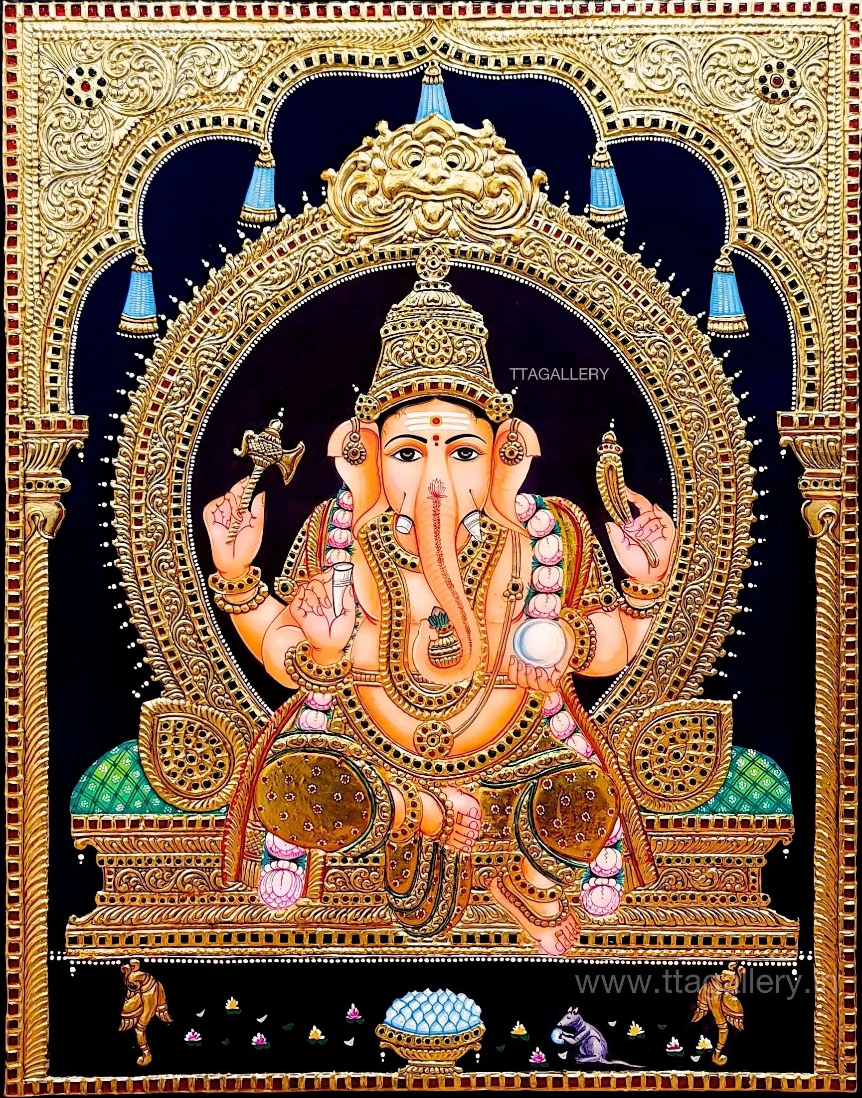 Ganesha Tanjore Painting