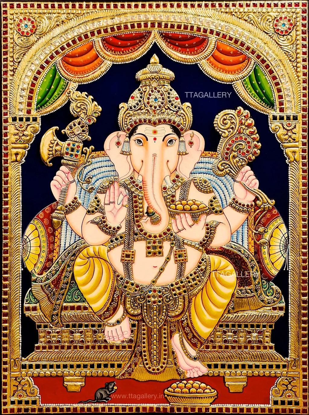 Ganesha Tanjore Painting