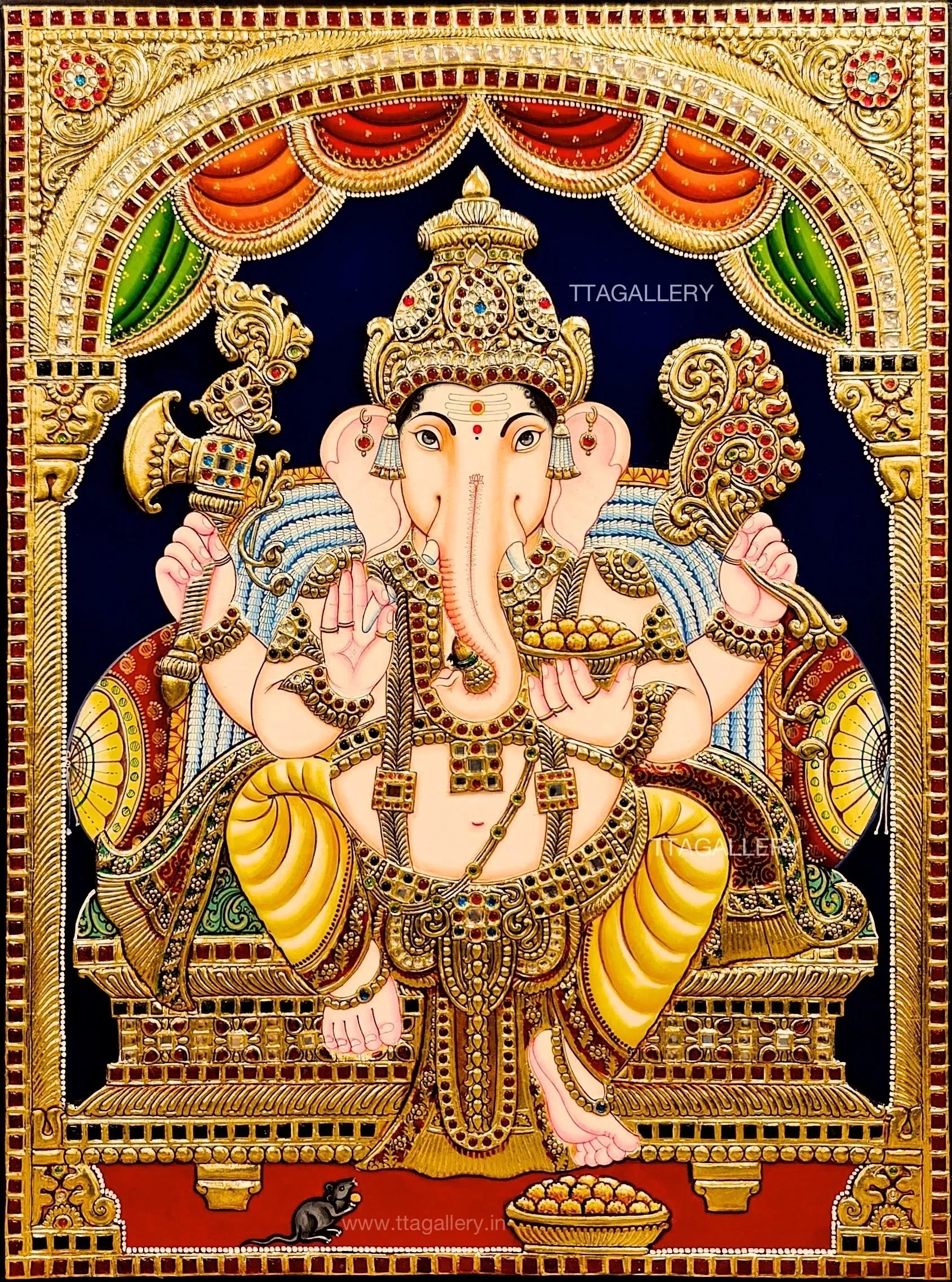 Ganesha Tanjore Painting