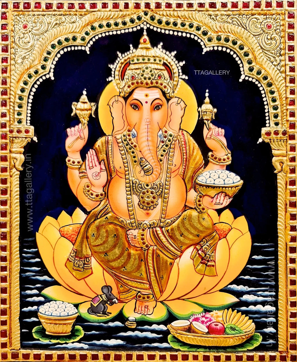 Ganesha Tanjore Painting