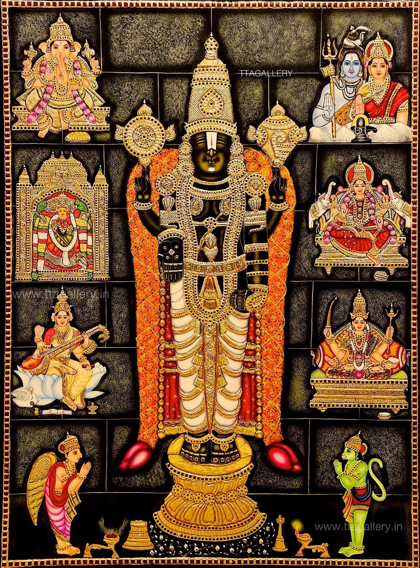 Balaji Traditional Tanjore Painting