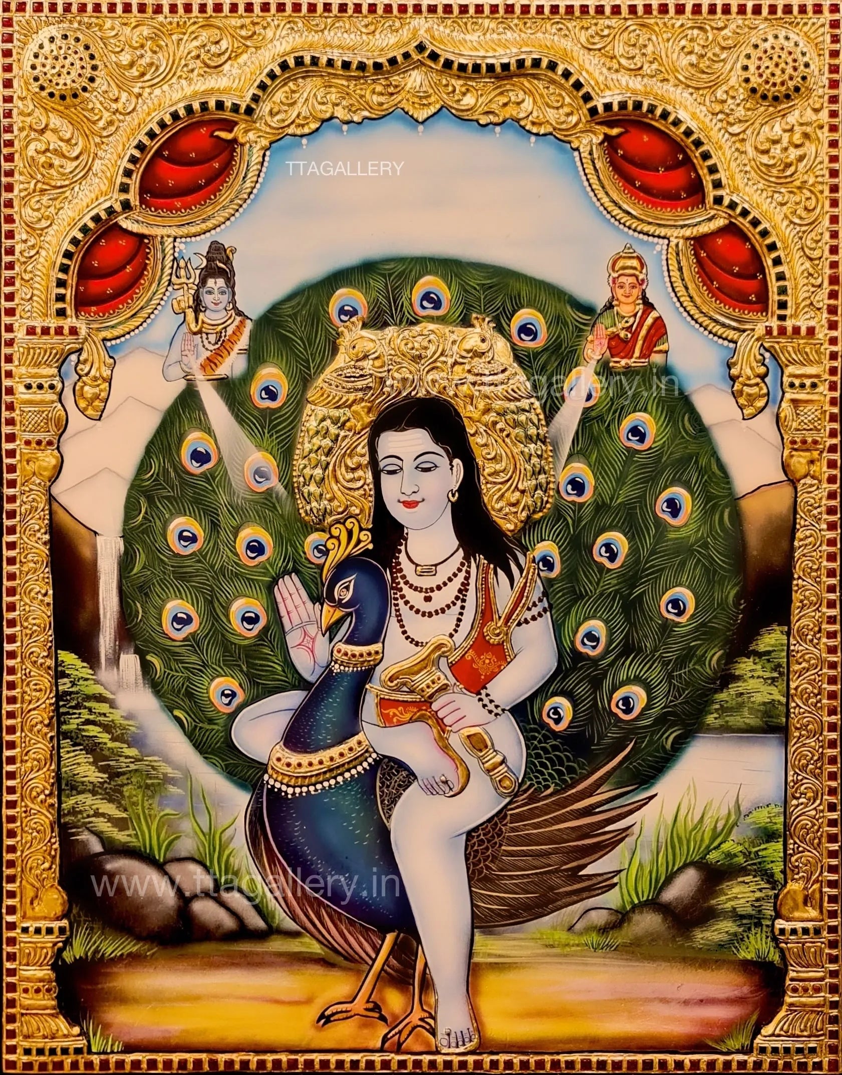 Baba Balak Nath Ji Traditional Tanjore Painting