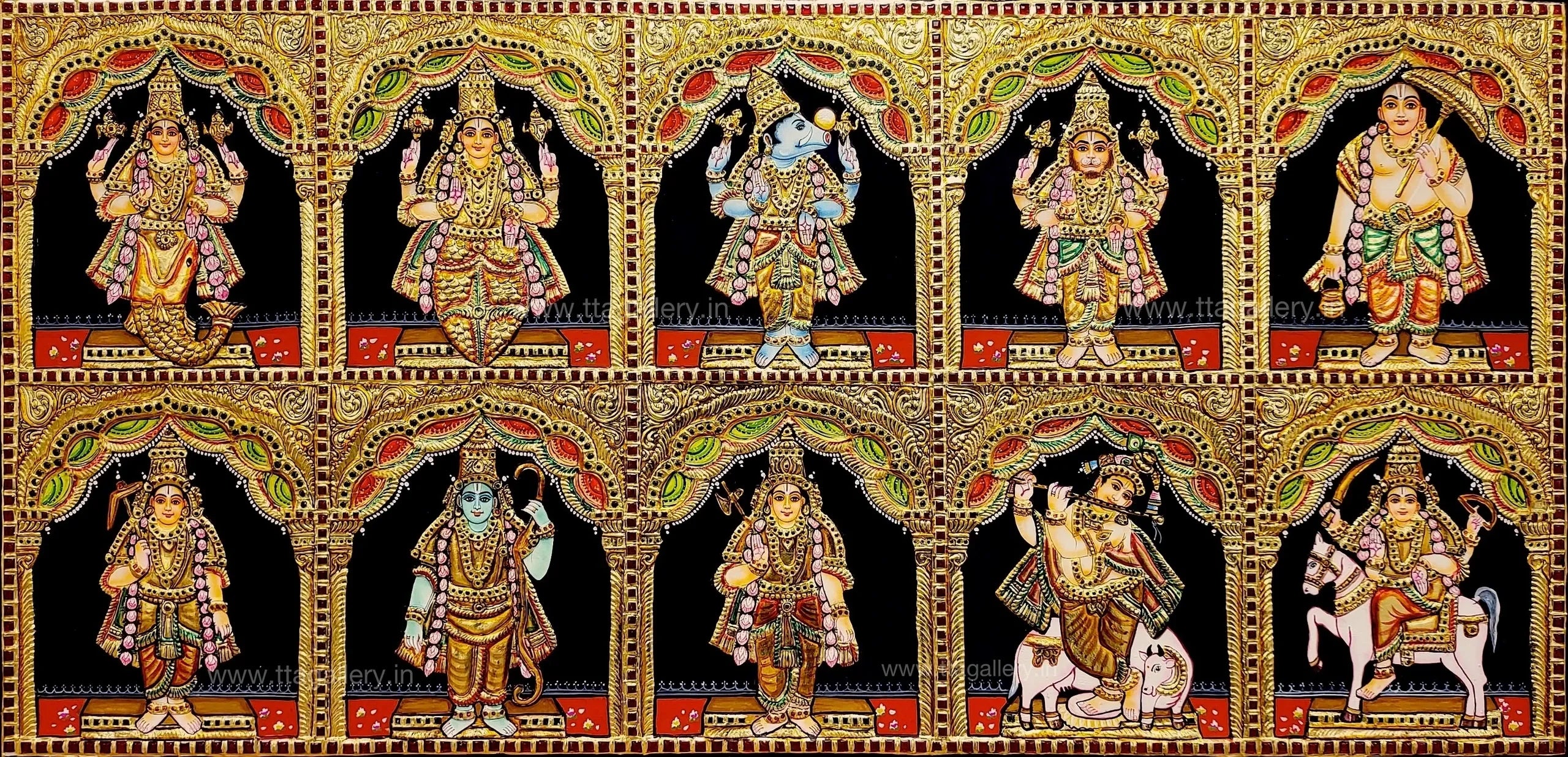Dasavathar Tanjore Painting