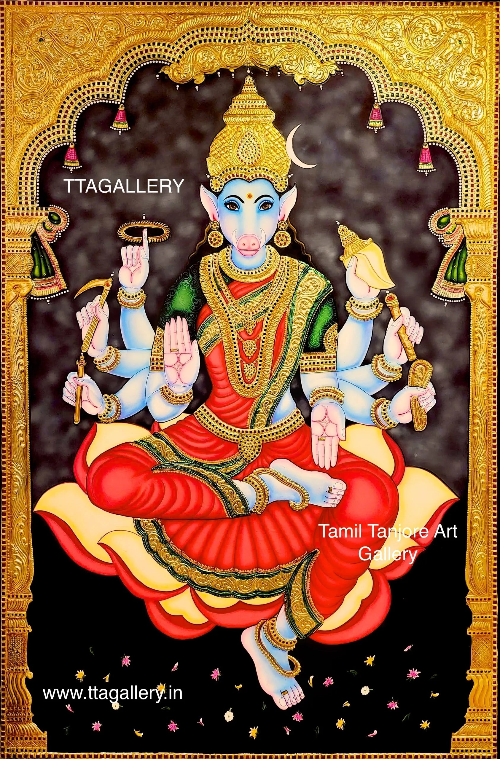 Varagi Amman Tanjore Painting