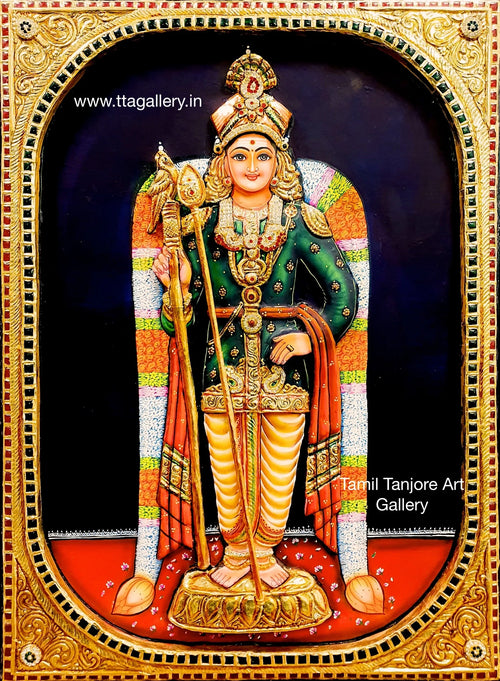 3D Murugan Tanjore Painting