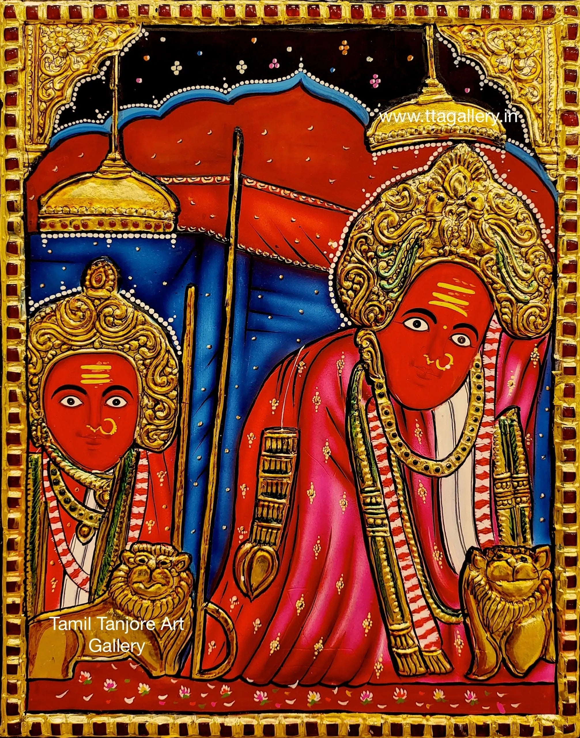 Kaila devi Tanjore Painting