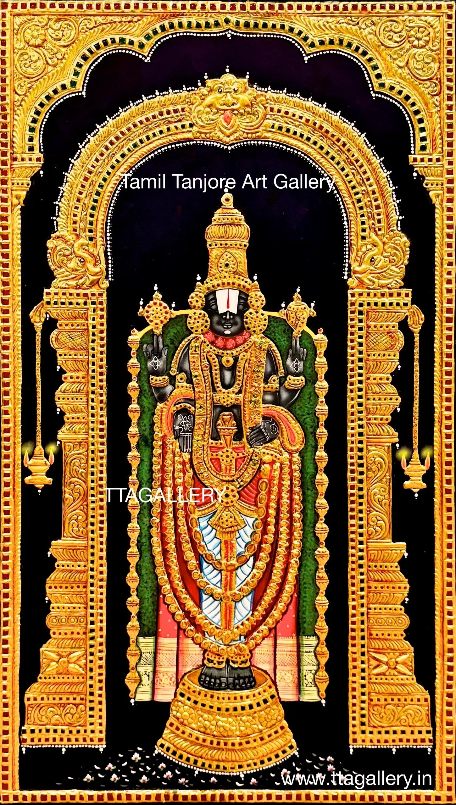 Balaji Traditonal Tanjore Painting