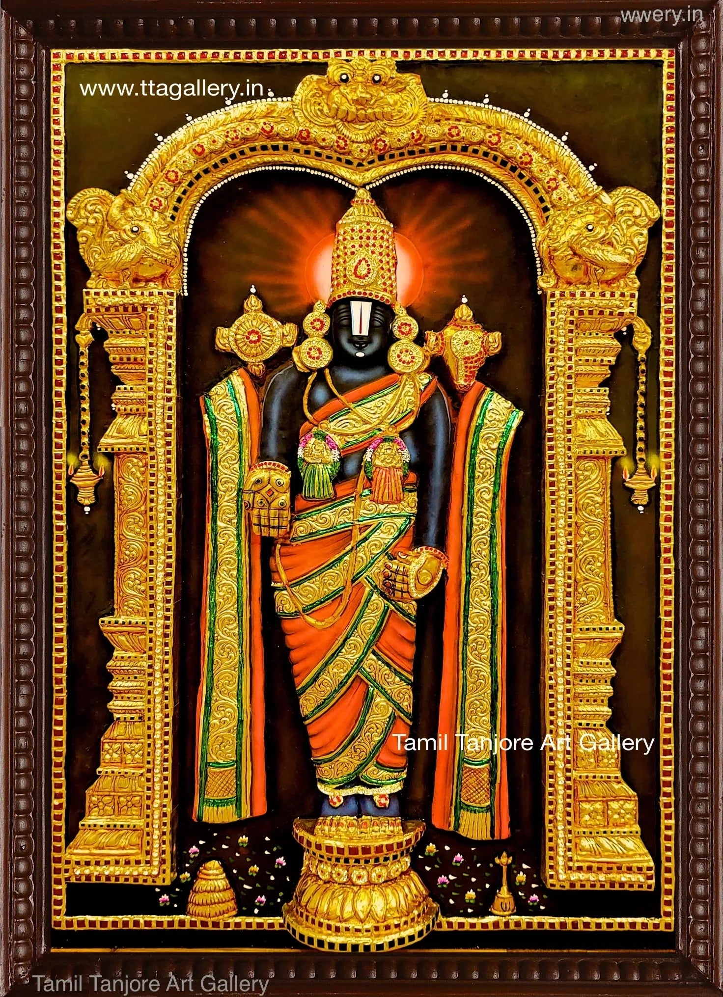 3D Balaji Tanjore Painting