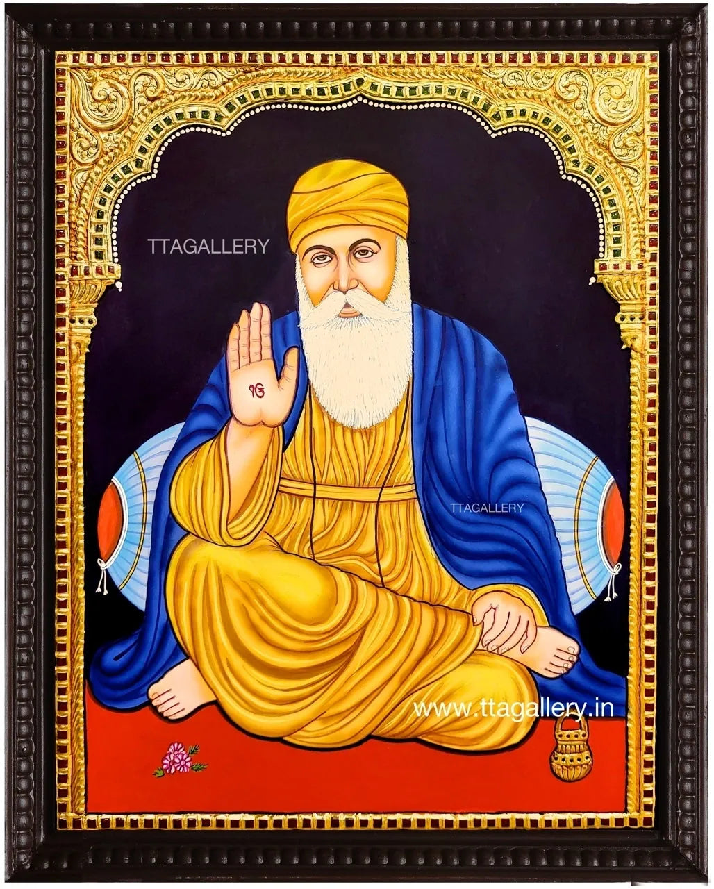 Guru Nanak Traditional Tanjore Painting
