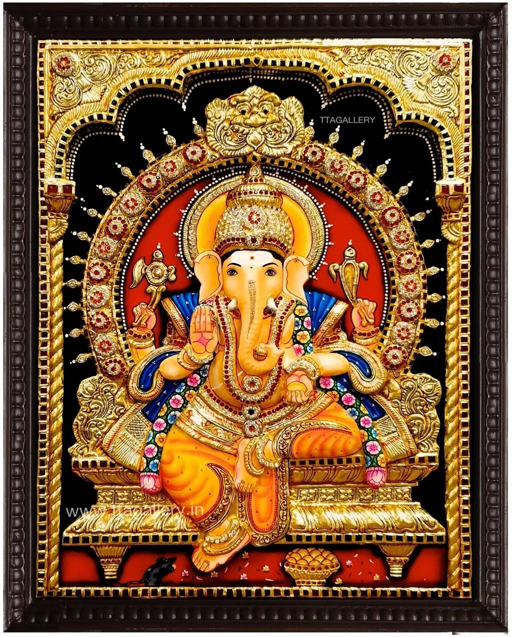 3D Ganesha Tanjore Painting