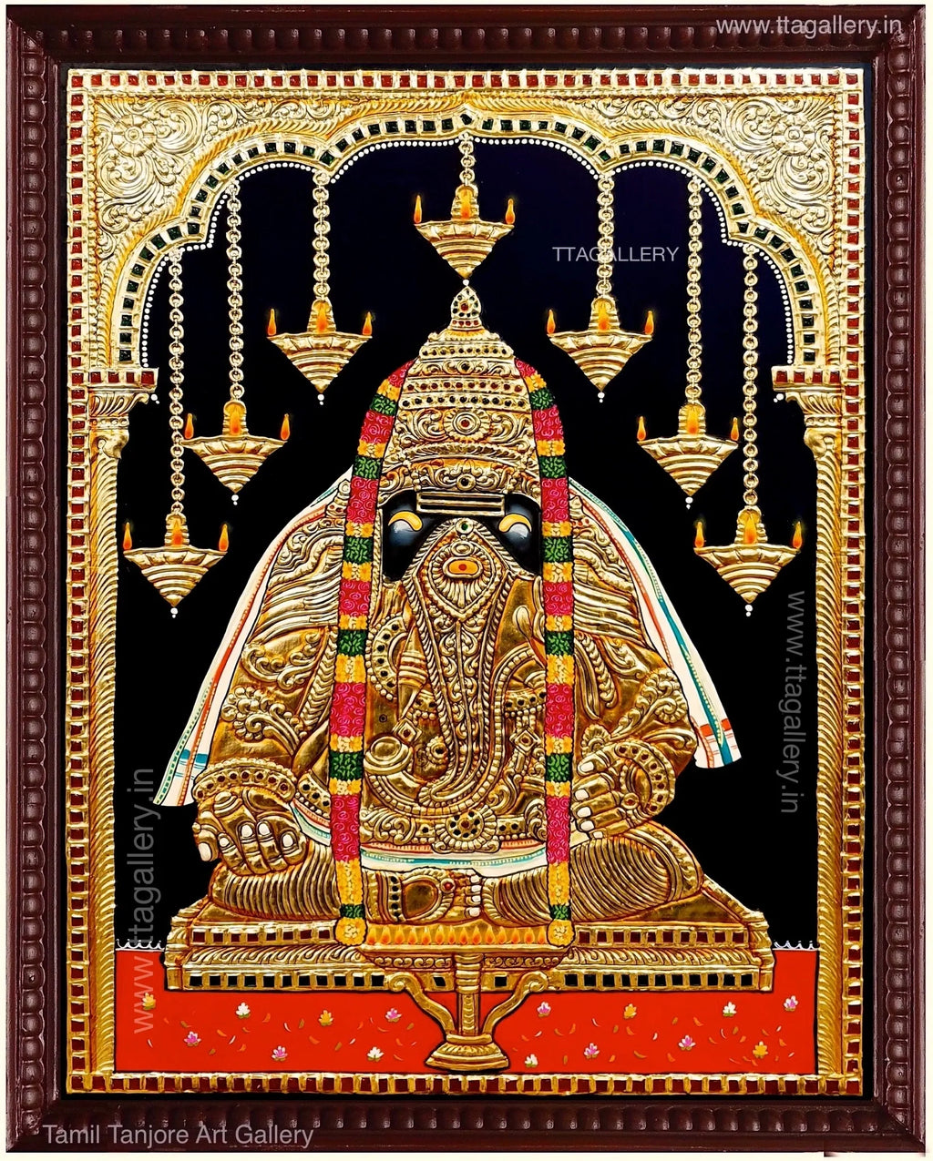 Pillaiyarpatti Pillaiyar Tanjore Painting