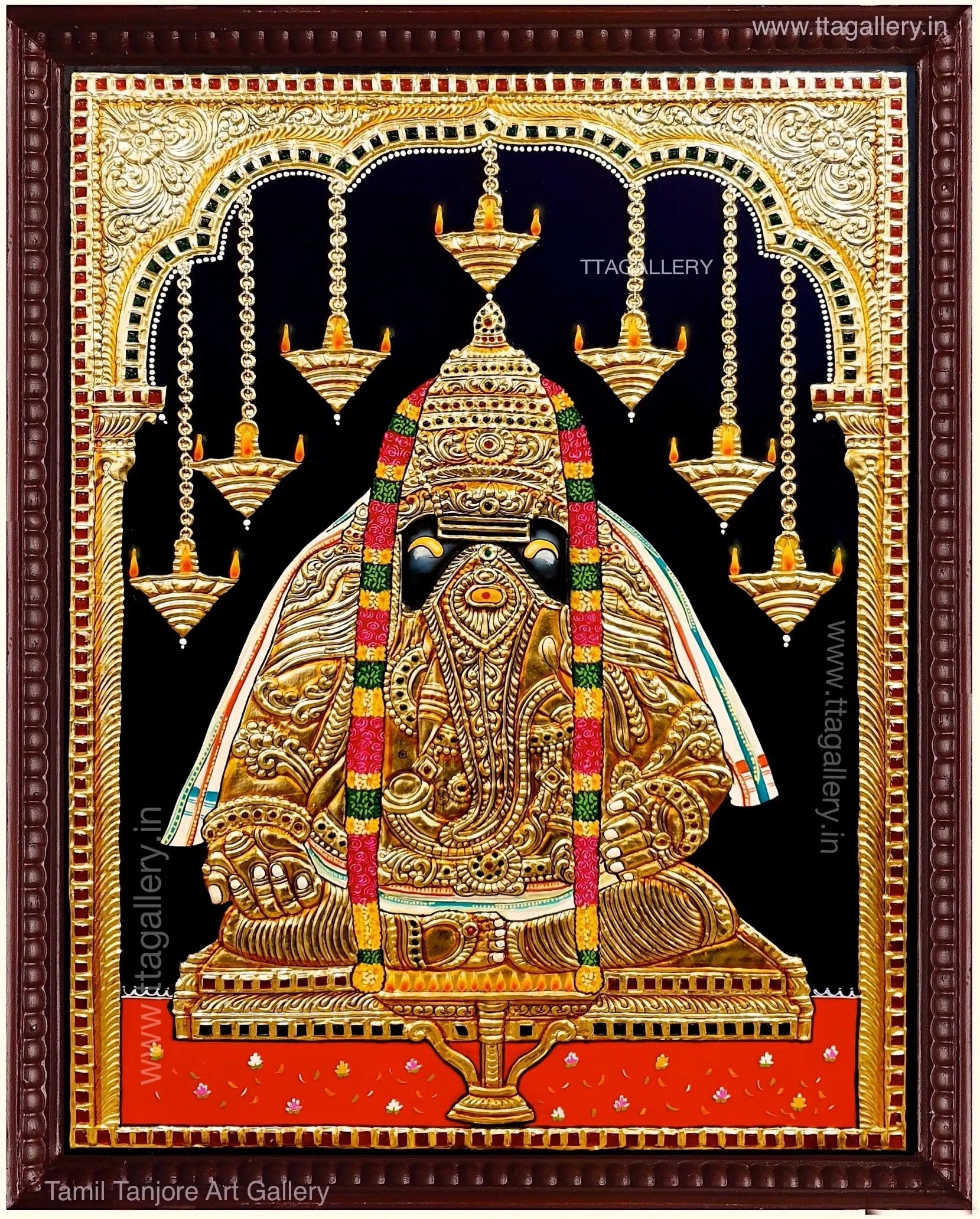 Pillaiyarpatti Pillaiyar Tanjore Painting