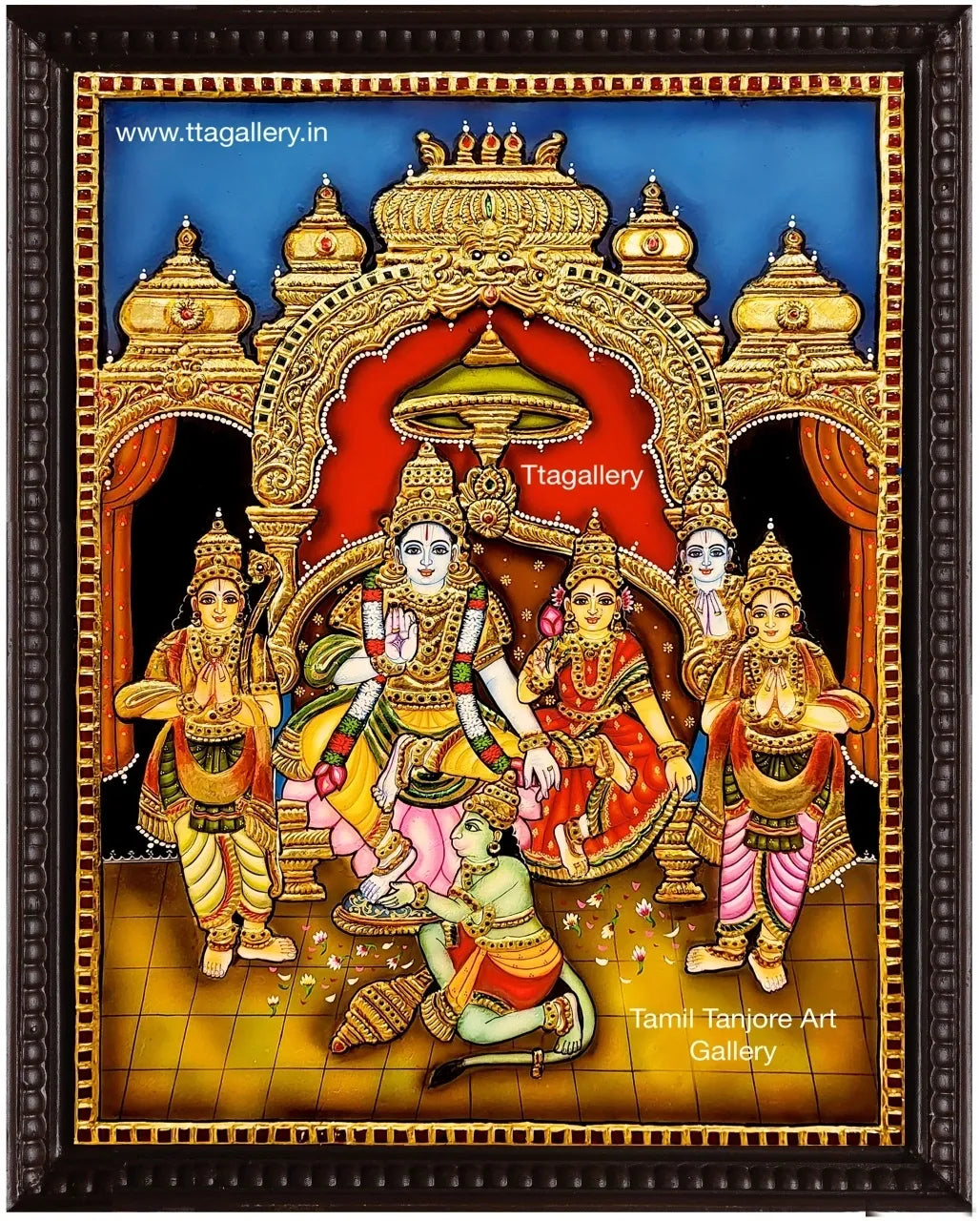 Kothandaramar Traditional Tanjore Painting