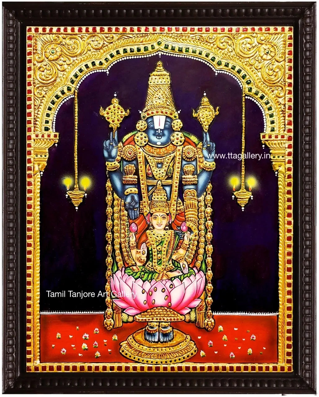 Balaji Lakshmi Tanjore Painting