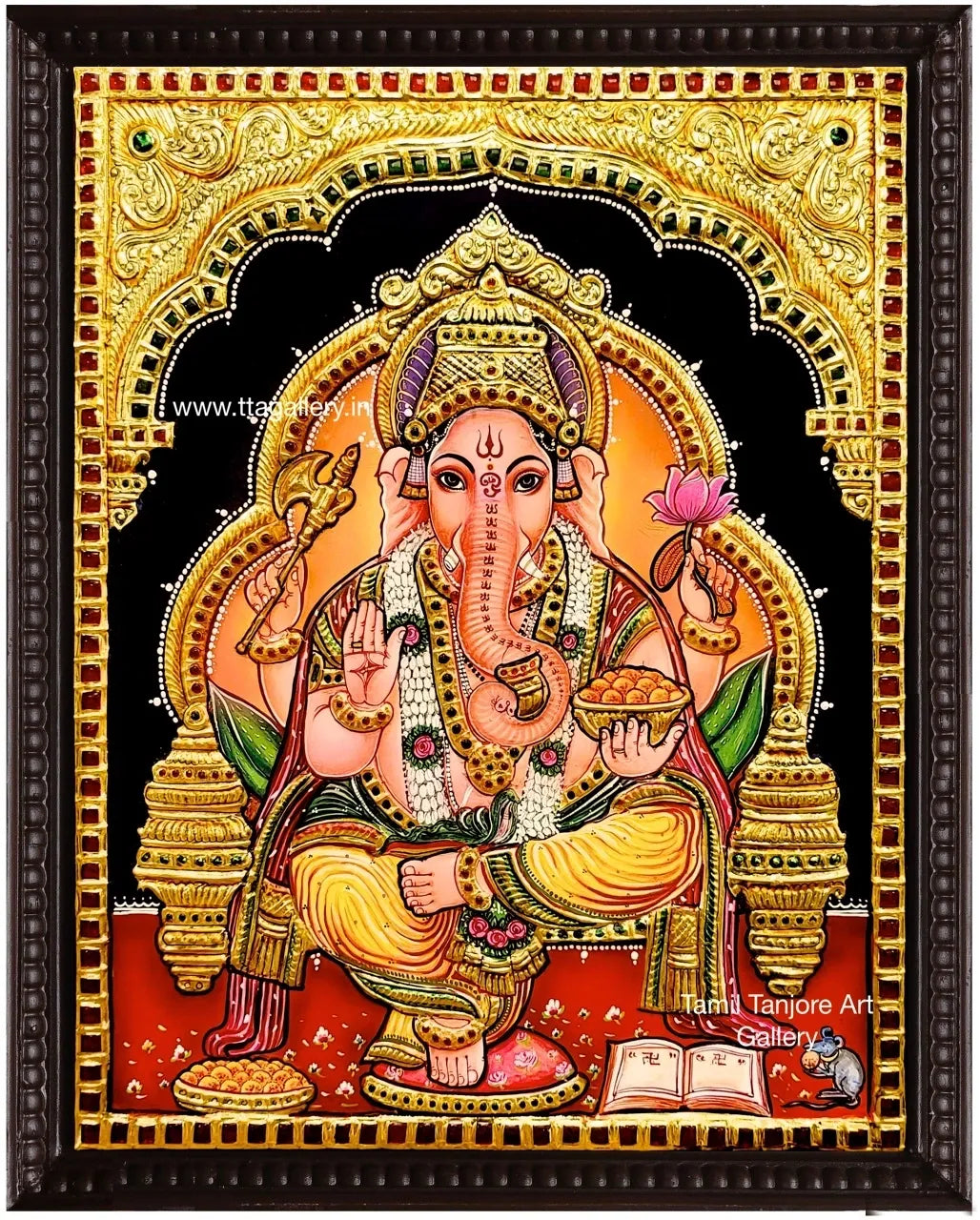 Ganesha Traditional Tanjore Painting