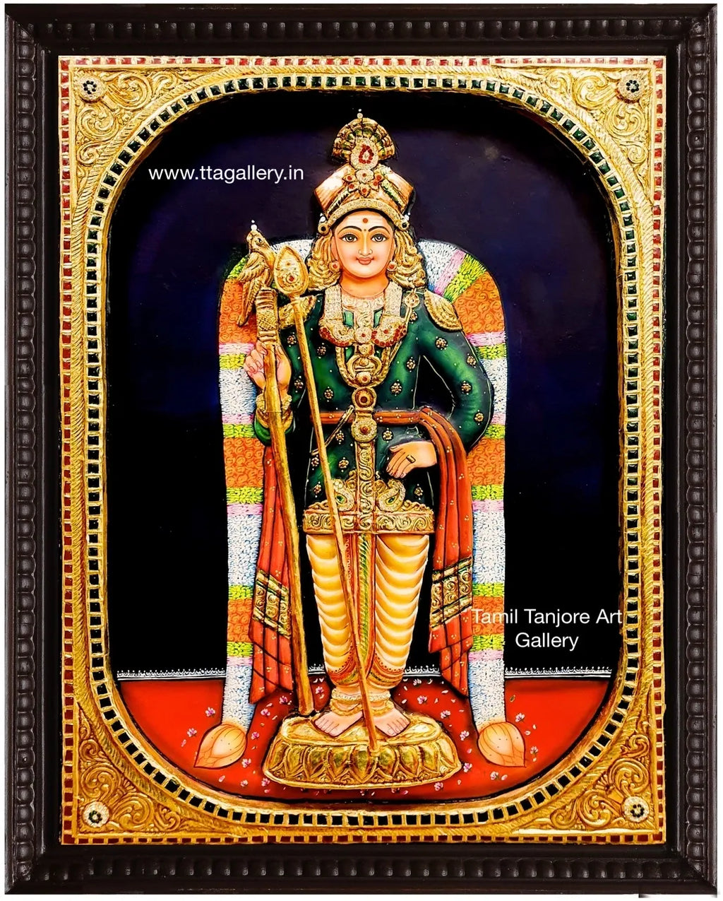 3D Murugan Tanjore Painting