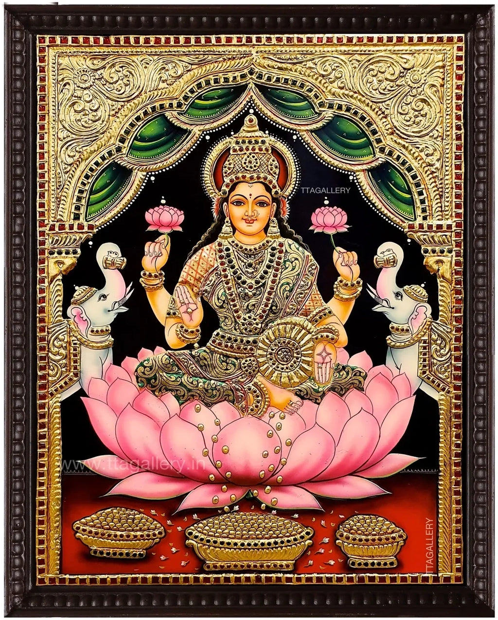 Lakshmi Devi Tanjore Painting