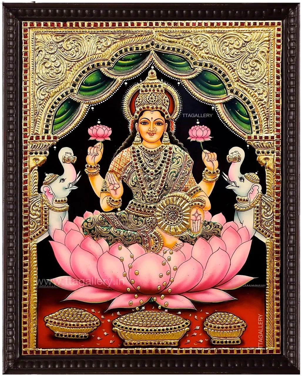Lakshmi Devi Tanjore Painting