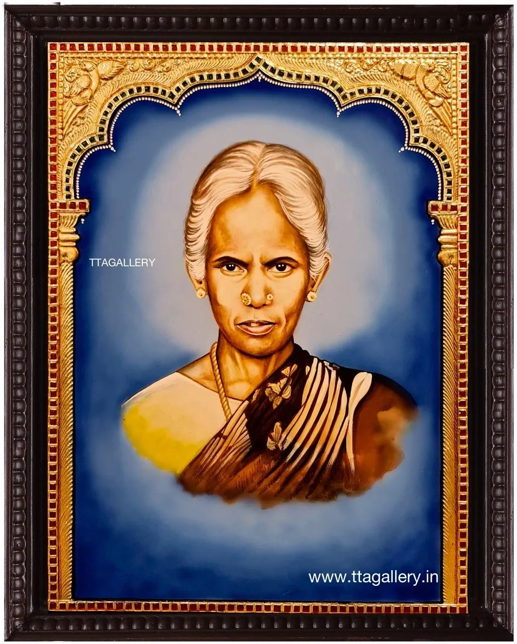 People Portrait 3 Tanjore Painting
