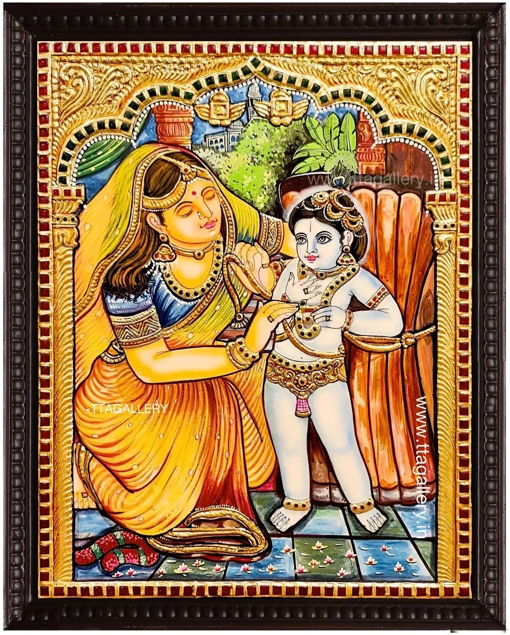 Yasodha Kannan Tanjore Painting