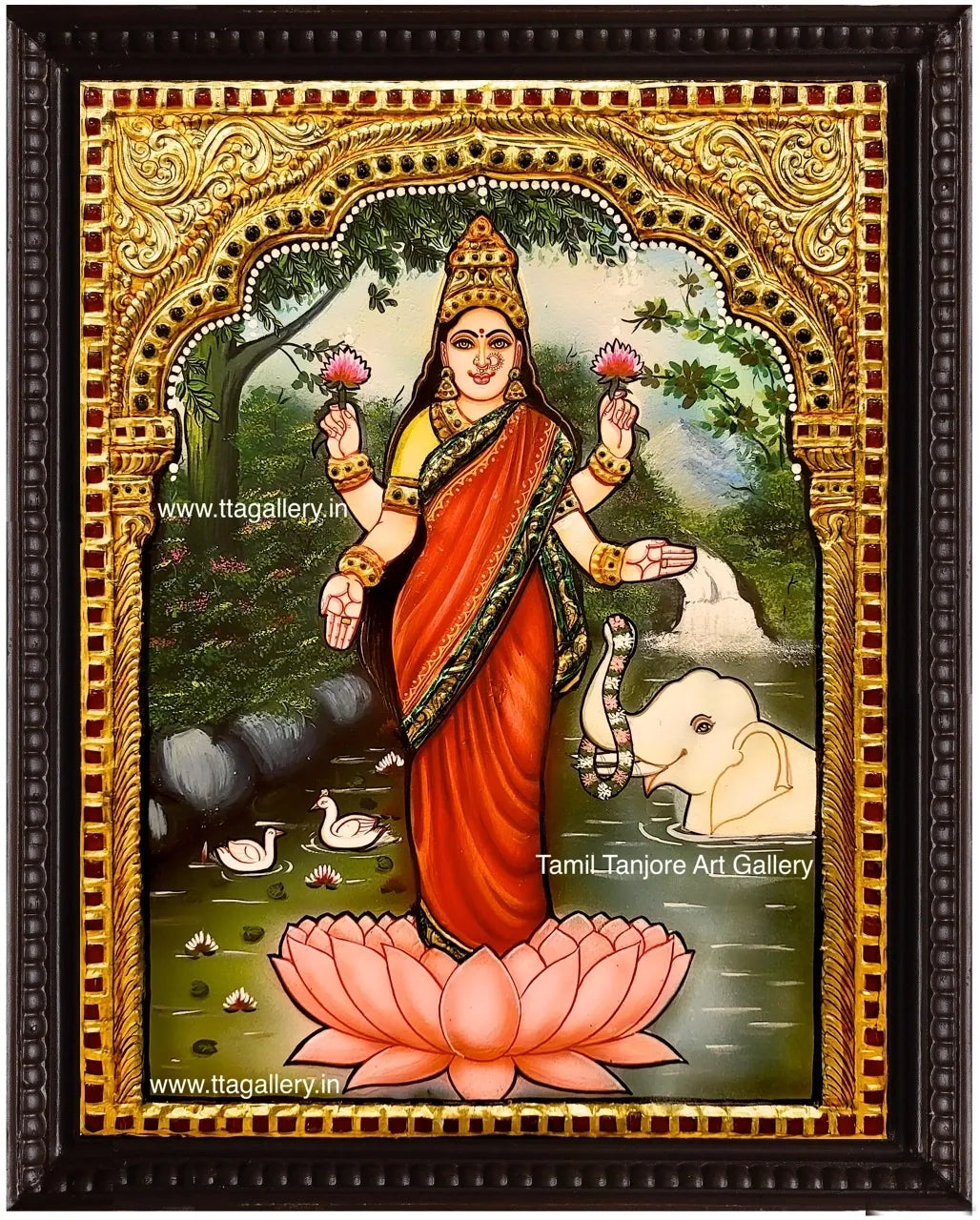 Lakshmi Traditional Tanjore Painting