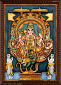 3D Murugan Embossed Tanjore Painting