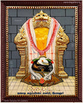3D Navaladi Karuppanna Swamy Tanjore Painting