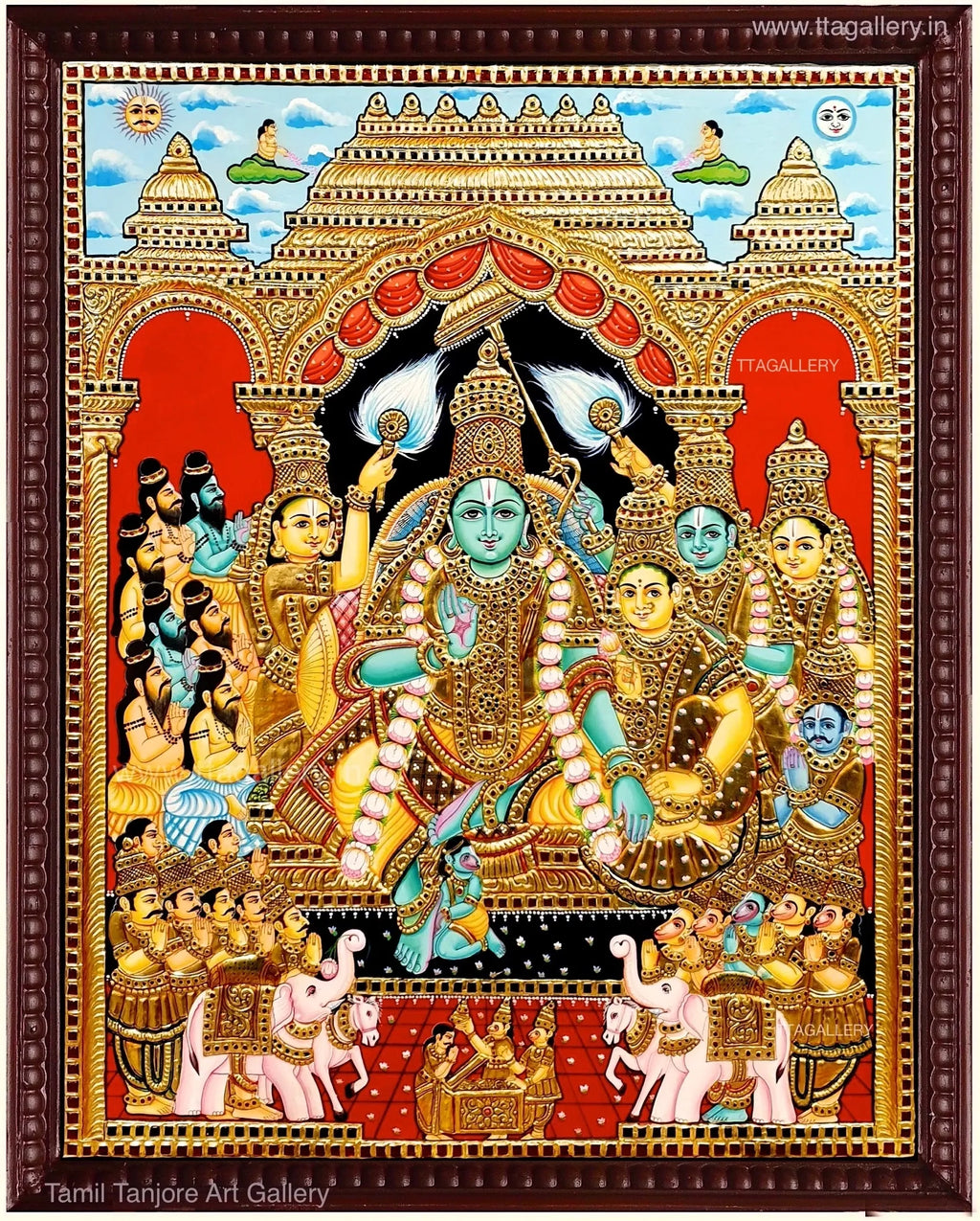 Ramar Pattabhishegam Tanjore Painting