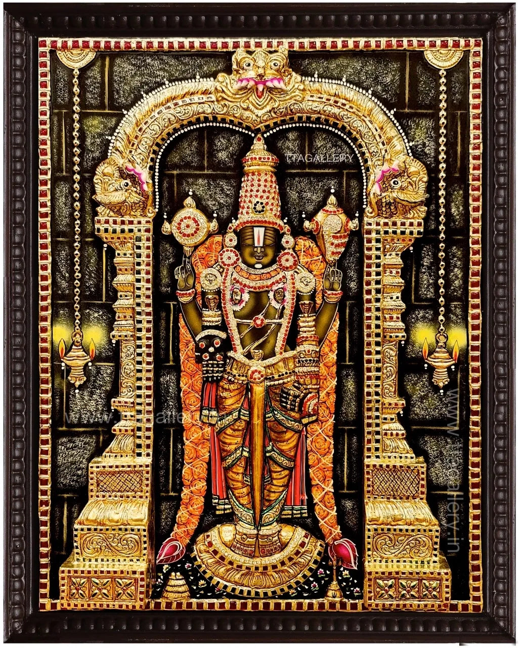 3D Balaji Tanjore Painting