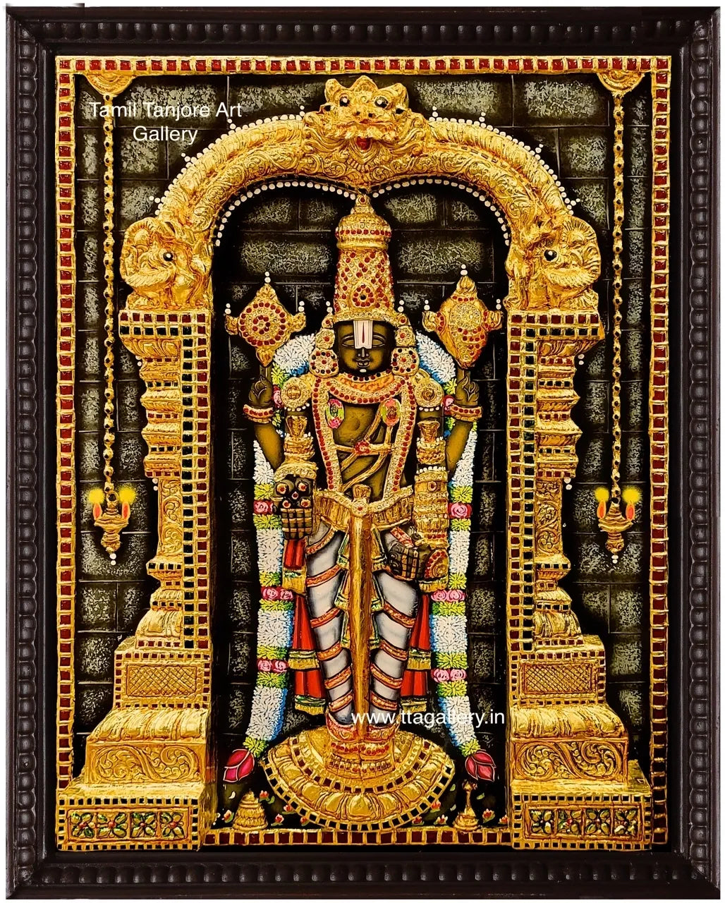 3D Balaji Tanjore Painting