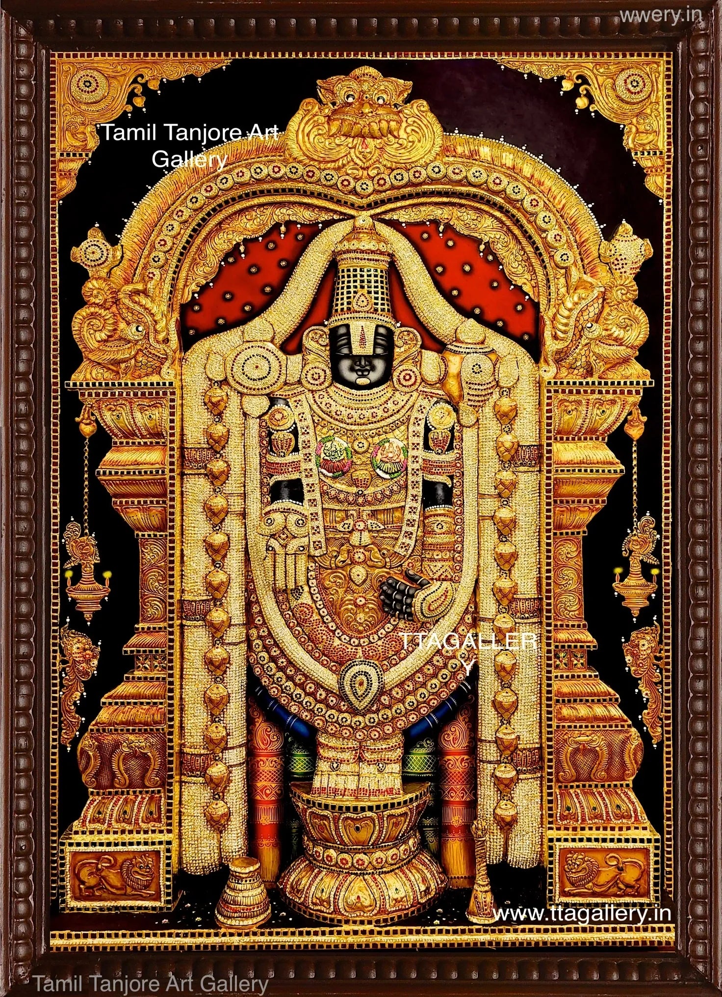 3D Balaji Tanjore Painting