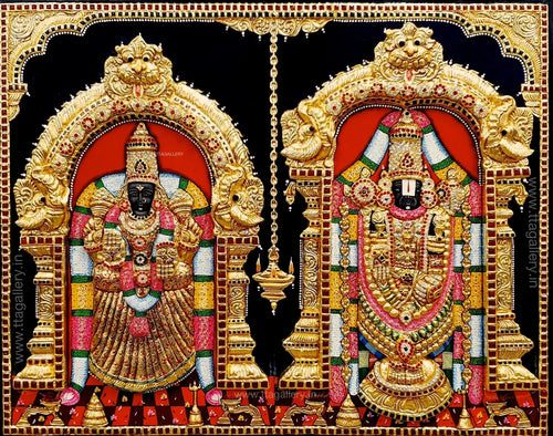 3D Balaji Padmavathi Tanjore Painting