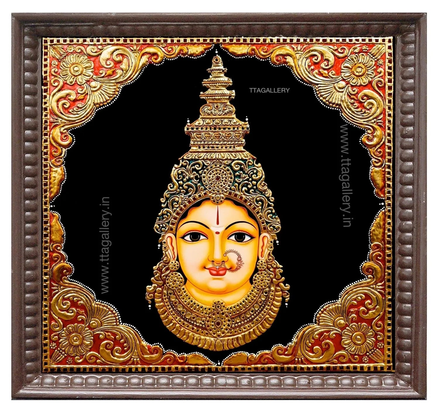 Lakshmi Face Tanjore Painting