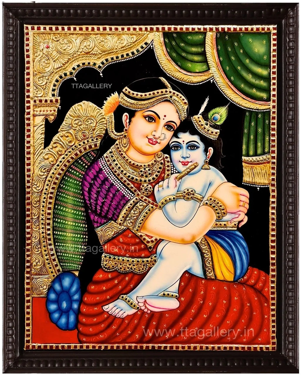 Yosodha Krishna Tanjore Painting
