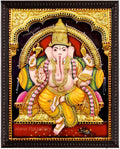 3D Ganesha Tanjore Painting
