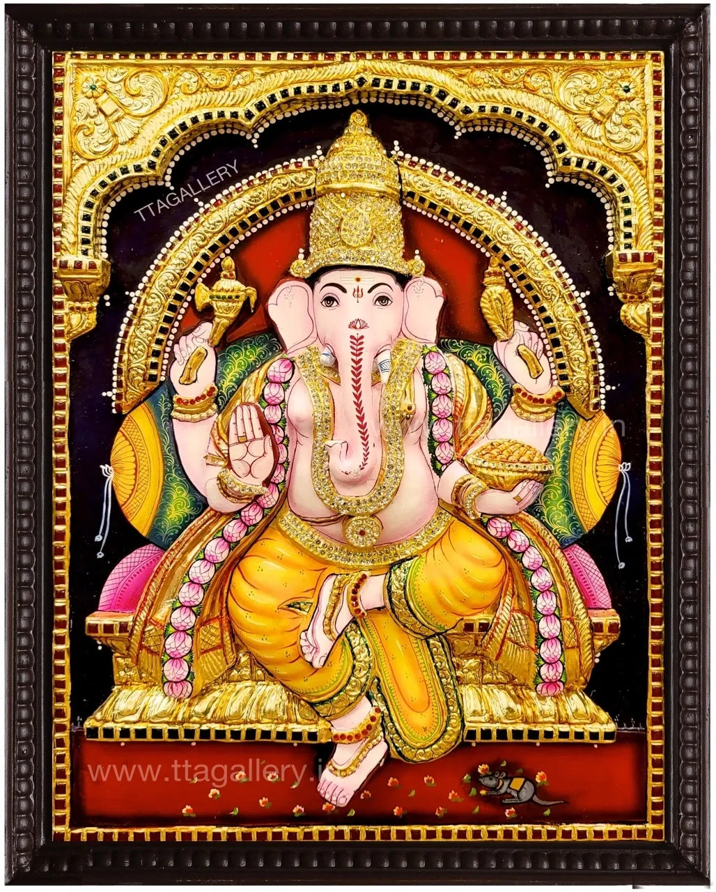 3D Ganesha Tanjore Painting