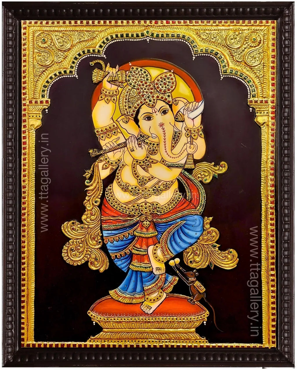Ganesha Traditional Tanjore Painting