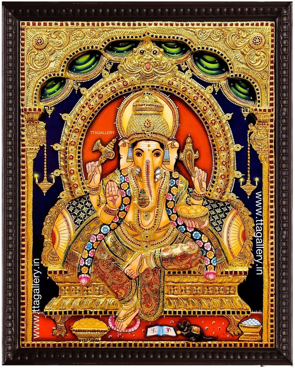 3D Ganesha Tanjore Painting