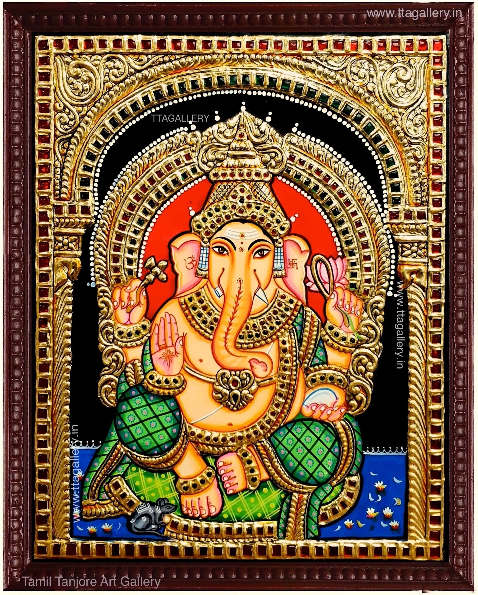 Ganesha Tanjore Painting