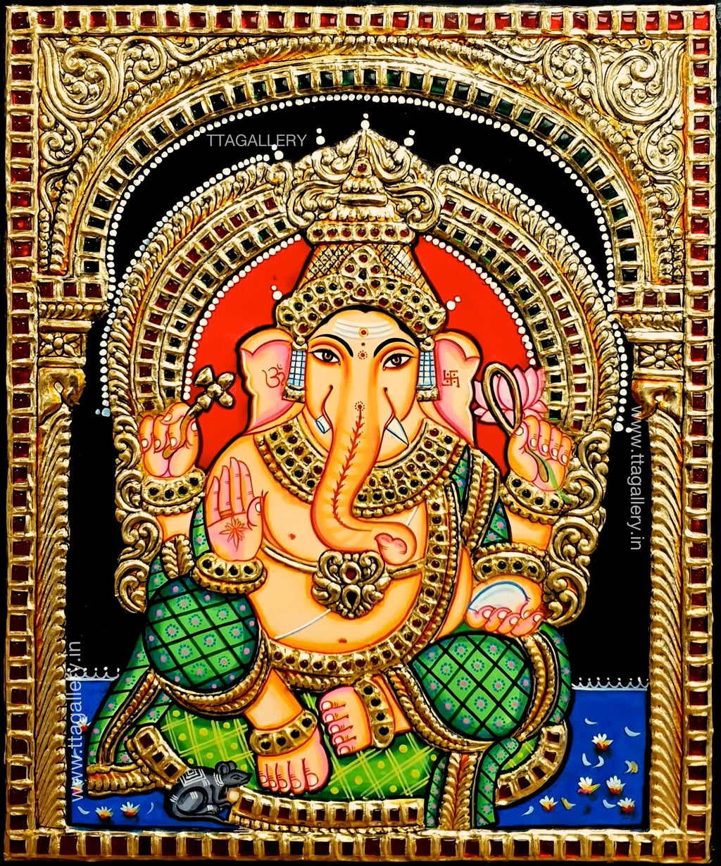 Ganesha Tanjore Painting
