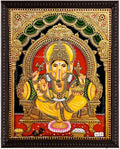 Ganesha Traditional Tanjore Painting