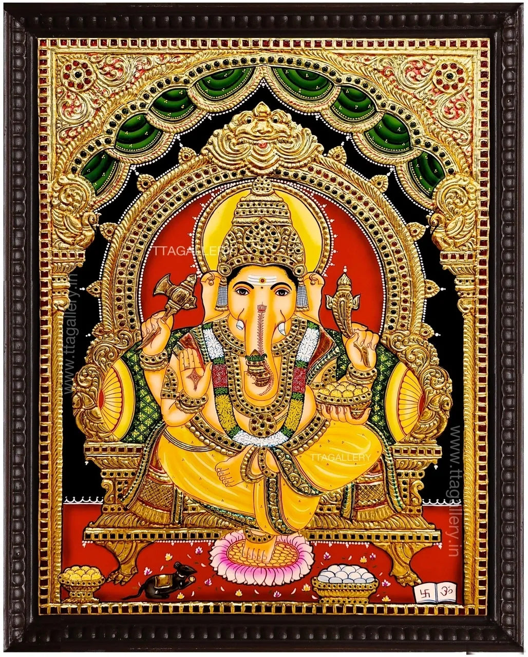 Ganesha Traditional Tanjore Painting